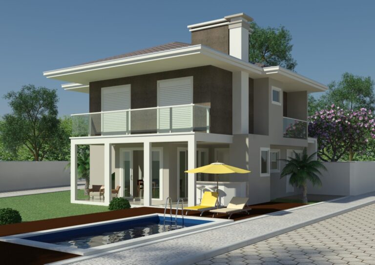 Sobrado residencial de esquina – andamento