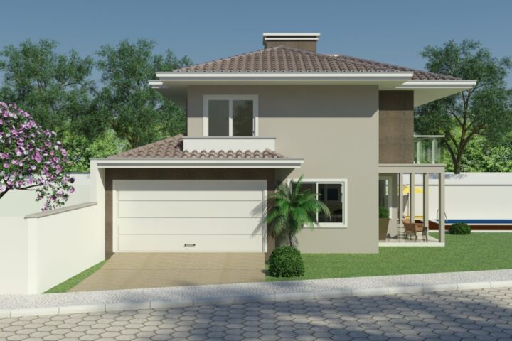 Sobrado residencial de esquina – andamento
